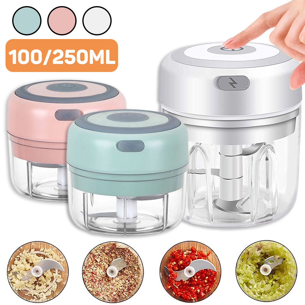 Mini Wireless Portable Electric Garlic Crusher