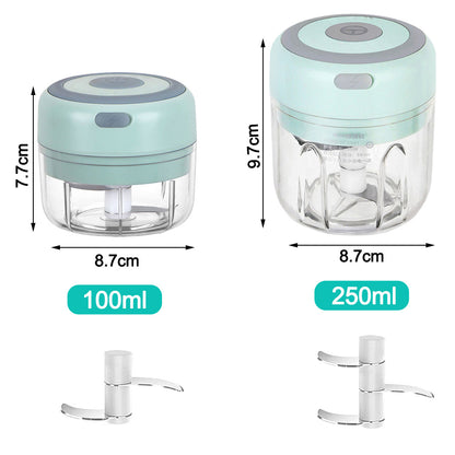 Mini Wireless Portable Electric Garlic Crusher